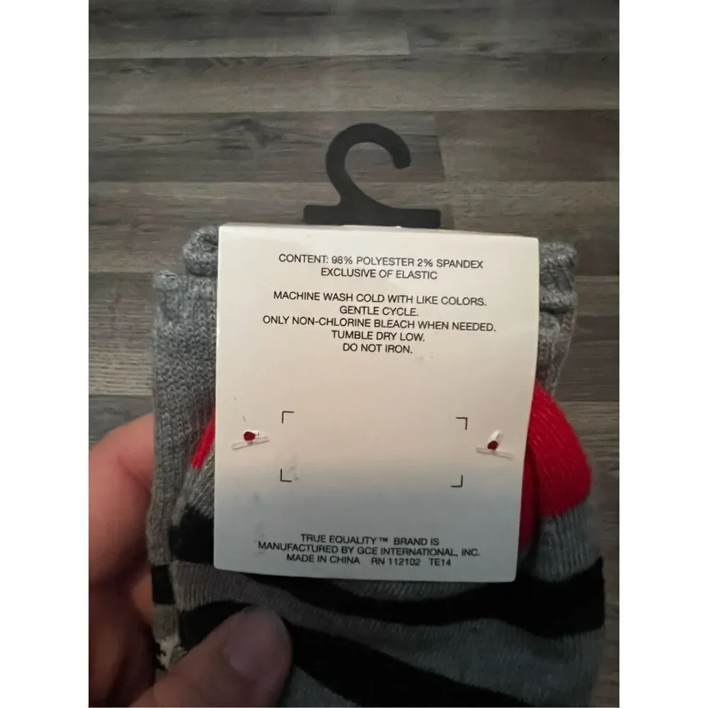 True Equality Africa Striped Crew Socks NEW 1 Pair